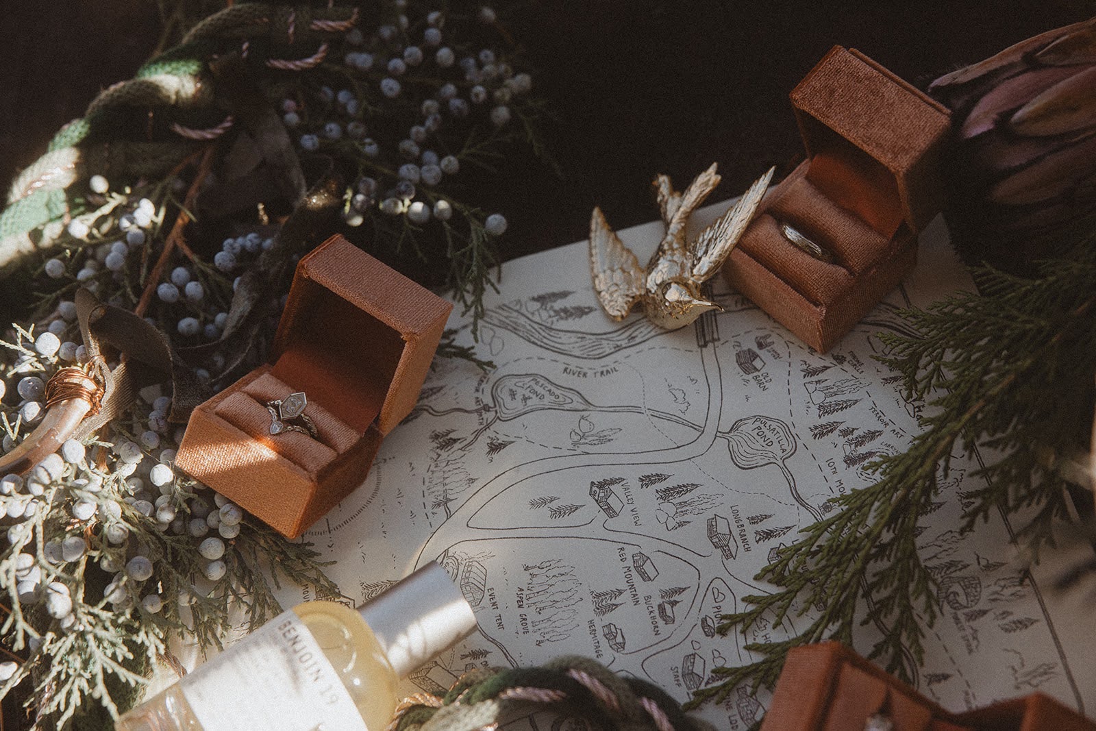 Wedding rings on the Beyul property map